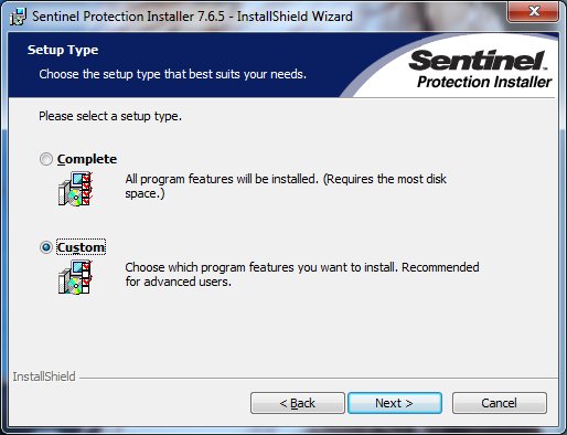 sentinel protection installer 7.6.5