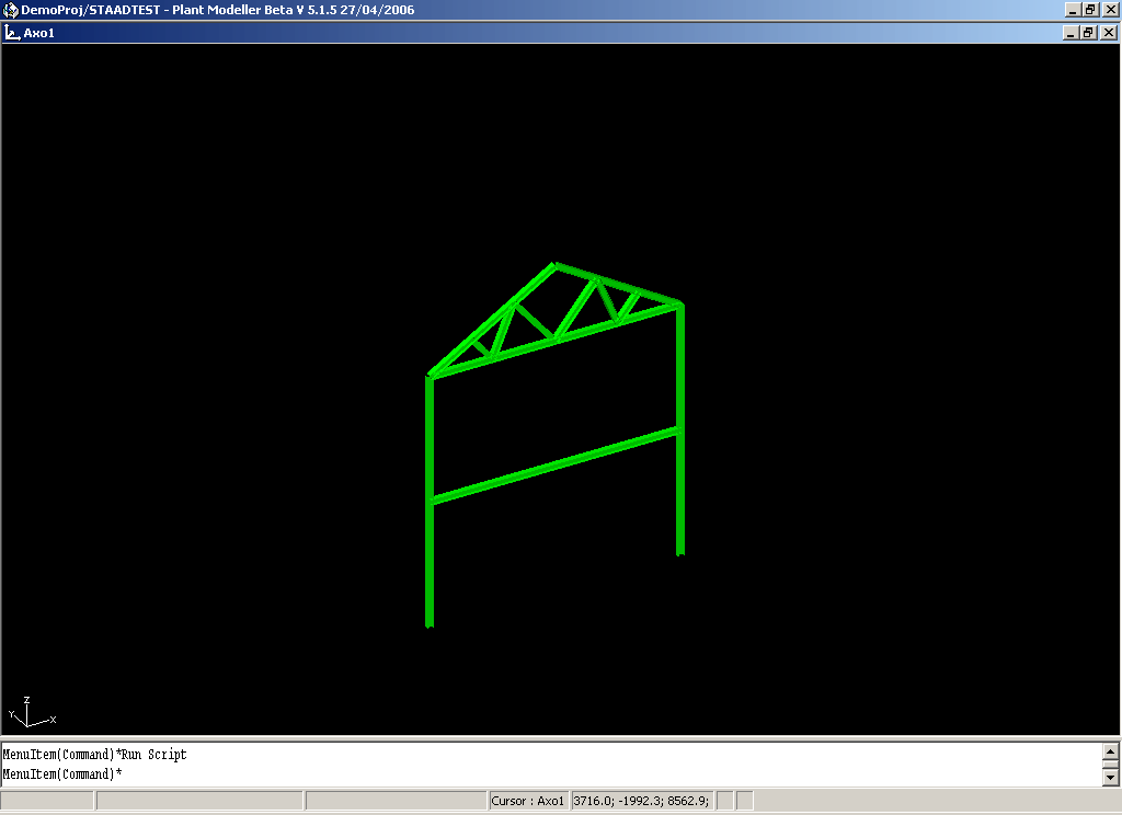 sst cadmatic to staadpro translator structural model as seen in cadmatic graphic image 1