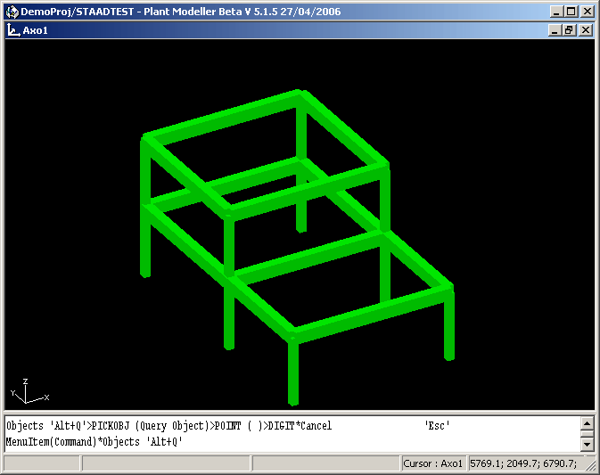 sst cadmatic to staadpro translator structural model as seen in cadmatic graphic image 3