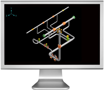 image of caepipe graphics display (rendered) on a computer monitor