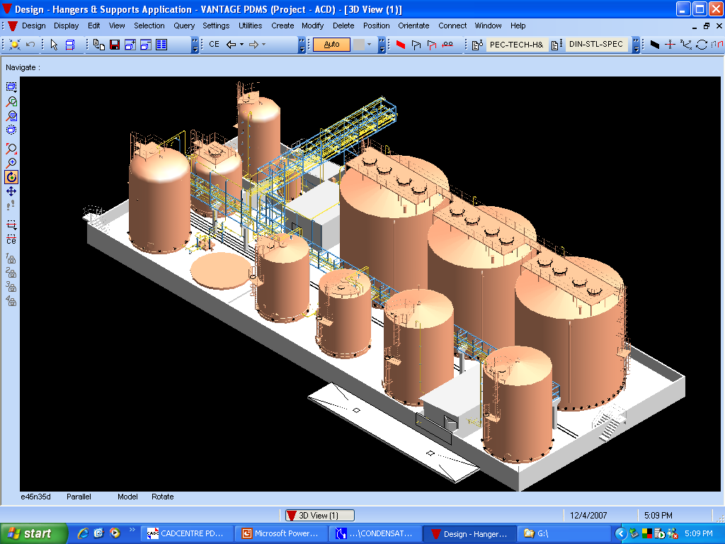 ISO view of the Tank Farm Layout