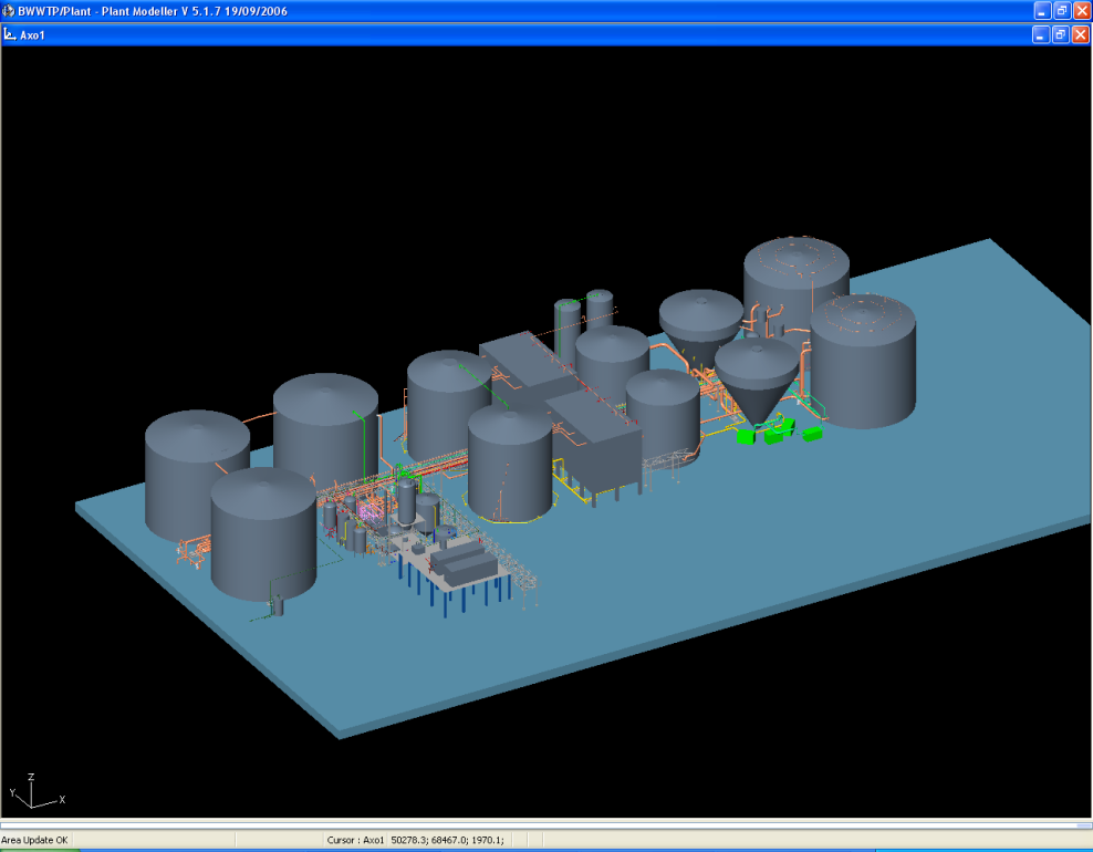 ISO view of the Tank Farm Layout
