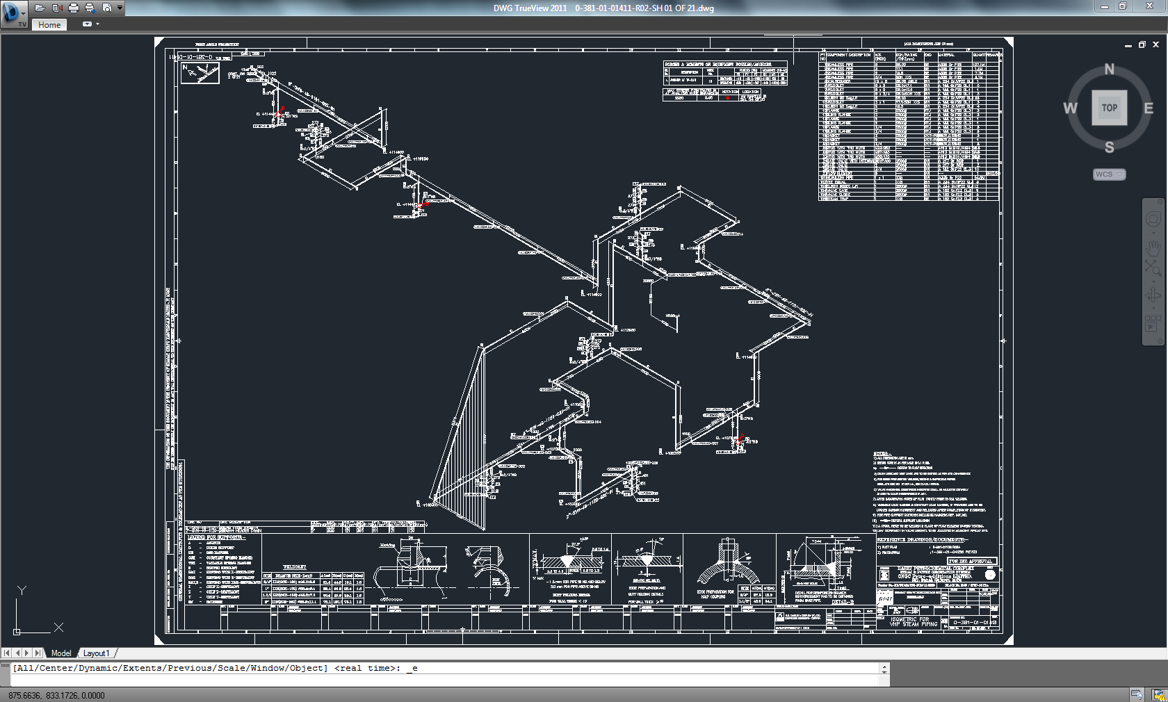 Customized IBR Isometrics for VHP System using 3D Plant Design software