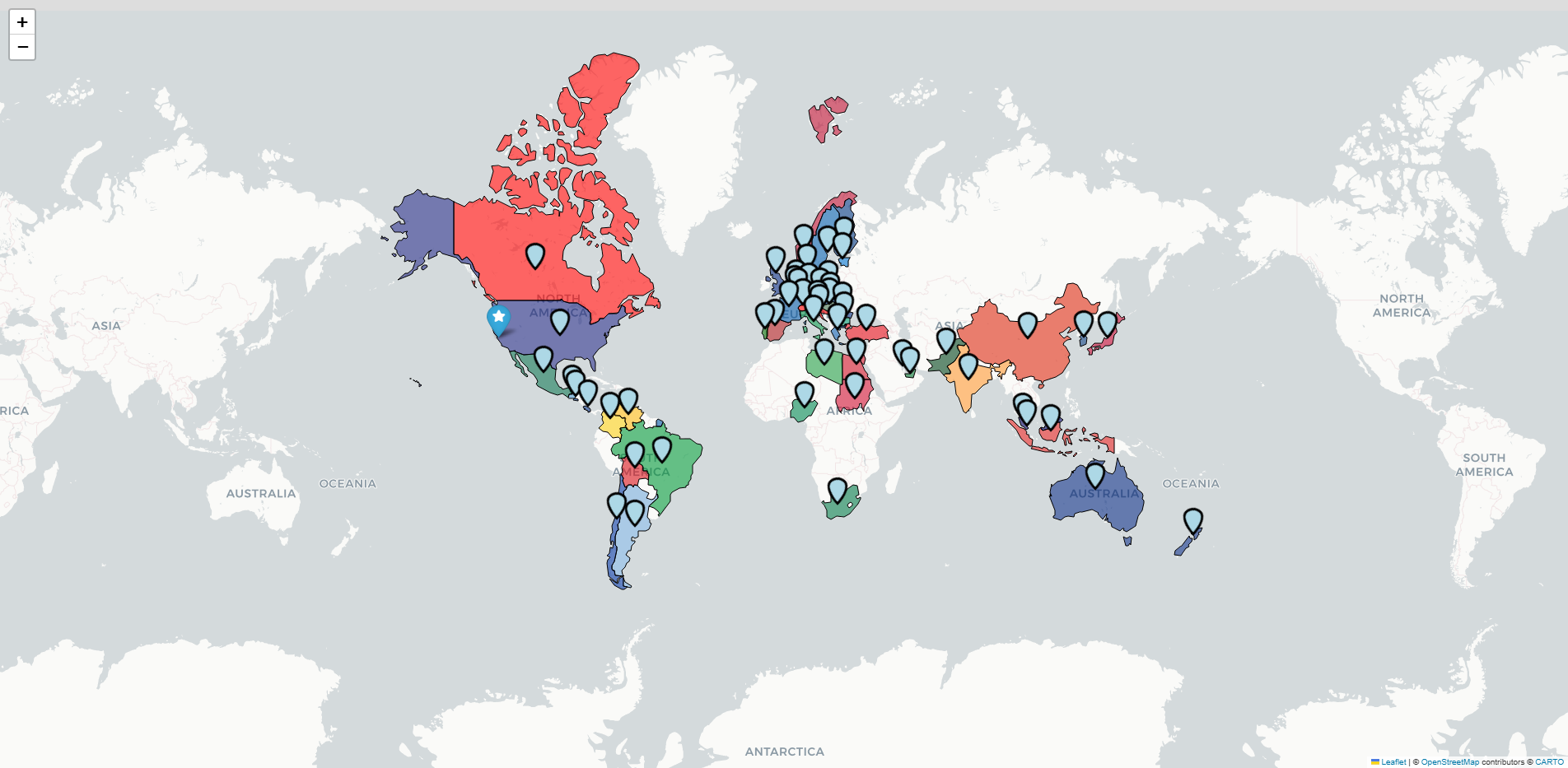 Static Map of Clients